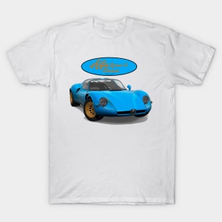 Alfa Romeo 33 stradale Blue T-Shirt